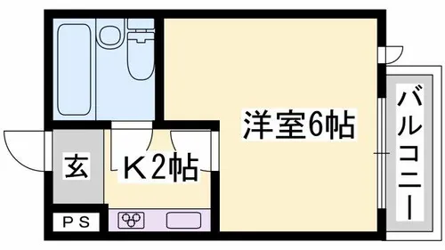 グリーンハイツ手柄【2-D号室】の間取り