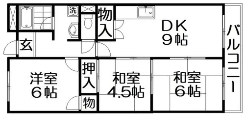 ファミールコート【3階】の間取り