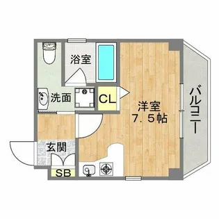 ドマーニ森ノ宮【9階】の間取り