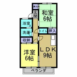 アルジャンKⅡ【203号室】の間取り