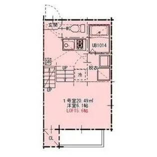 ハーモニーテラス小幡常燈【101号室】の間取り