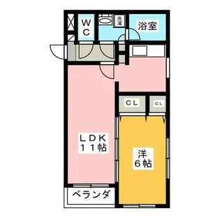 ロイヤル穂波【2階】の間取り