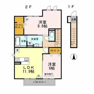 セジュール フカヤ【2階】の間取り