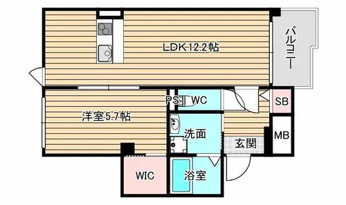 サンティエ福島吉野【8階】の間取り