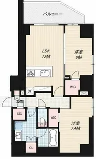 Noire北堀江【3階】の間取り