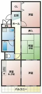 マーブルコート【1階】の間取り