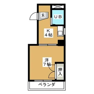 太田ハイツ【4階】の間取り