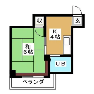 太田ハイツ【3階】の間取り