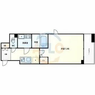 エスティメゾン京橋【10階】の間取り