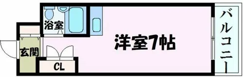 内外うつぼビル【6階】の間取り