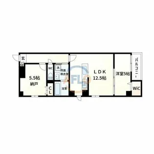 Refino【2A号室】の間取り