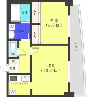 ブルーリーフ桑園【1階】の間取り