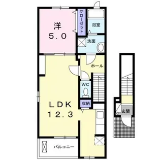 ラ・エルヴィータ【2階】の間取り