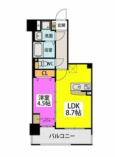 ラフィーネ箱崎駅前【7階】の間取り