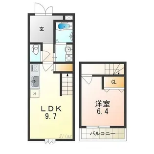 大阪府松原市天美西3丁目【アパート】の間取り