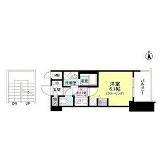 S-RESIDENCE野江【4階】の間取り