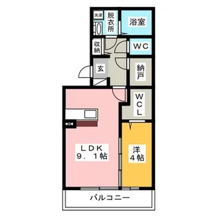 マ メゾン内山【1階】の間取り