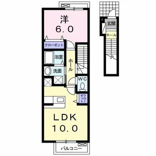 モデラート【2階】の間取り
