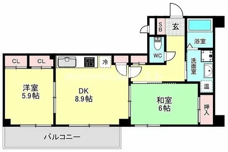 ヒルブリッジヒルNO1【4階】の間取り