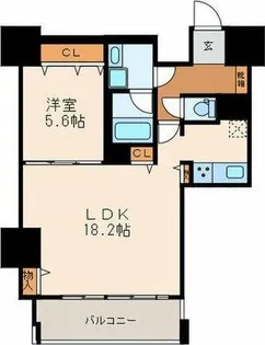 プレミアムコート葵【5階】の間取り