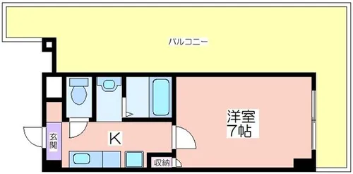 ジュネス住之江【8階】の間取り