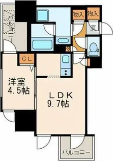 プレミアムコート葵【9階】の間取り