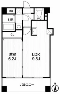 アーデンタワー立売堀【12階】の間取り