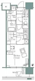 パークアクシスうつぼ公園【14階】の間取り