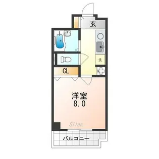 ウエストグランアベニュー六角【4階】の間取り