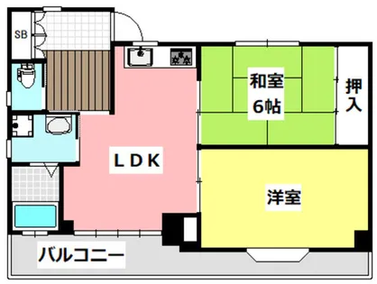 メゾンあいらんど【1階】の間取り