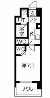 ミラージュパレス難波幸町【7階】の間取り