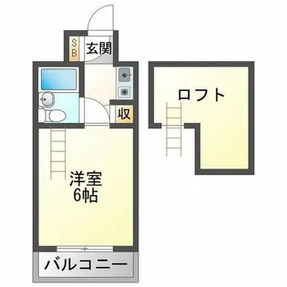 メゾネット北野【5階】の間取り