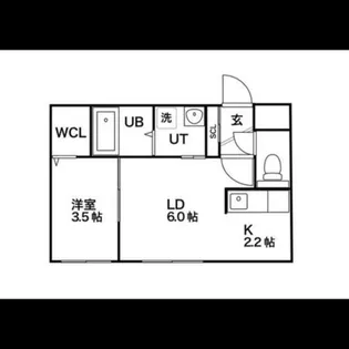 リラクオーレ平岸【1階】の間取り