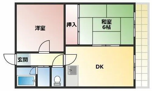 大塚ビル【202号室】の間取り