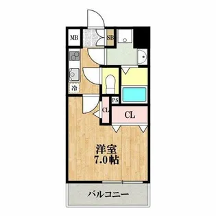 ラシーヌ瓦屋町【3階】の間取り