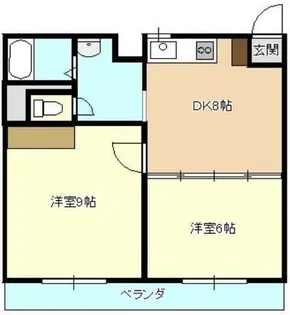 レオグランデ天道B【102号室】の間取り