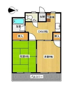 メゾンドソル【4階】の間取り