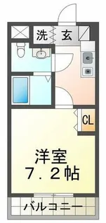 1Kの間取り画像