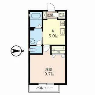 パステルII【2階】の間取り