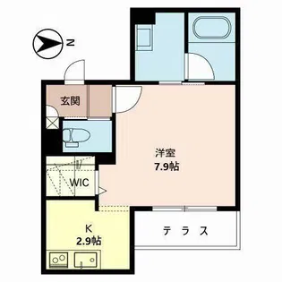 シャーメゾン サクラガーデン【0102号室】の間取り