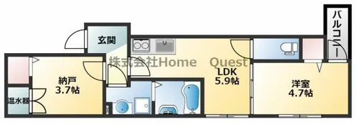 Grande Maison南巽【1階】の間取り