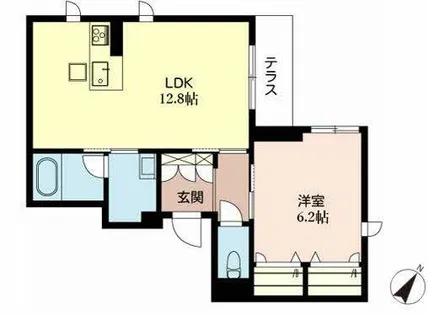 シャーメゾン フォルトゥーナ【0102号室】の間取り