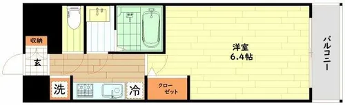 プレサンス梅田ヴェルテ【12階】の間取り