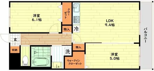 ベリー海老江【3階】の間取り