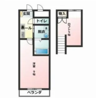 ベルフラワー山野井【2階】の間取り