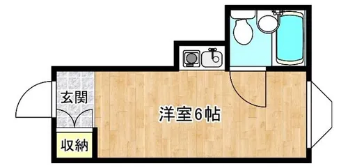 エステマール鶴橋一号館【2階】の間取り
