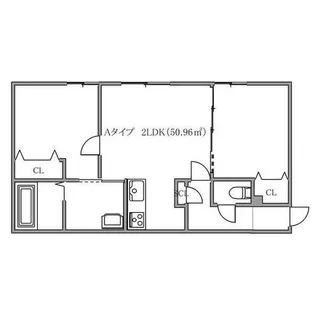 イー・エフ札幌東【5階】の間取り