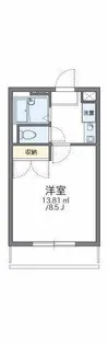 レオパレスイワタ【207号室】の間取り