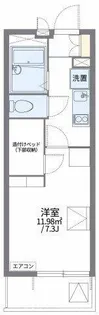 レオパレスエスポ牛川通Ⅲ【312号室】の間取り