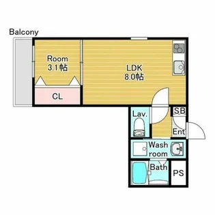 大阪府守口市藤田町2丁目【アパート】の間取り